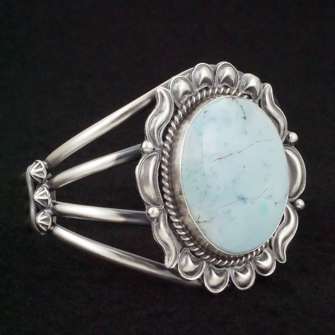 Raymond Delgarito Turquoise & Sterling Silver Bracelet