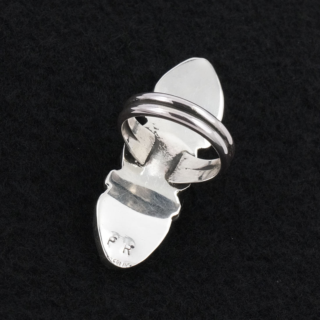 Priscilla Reeder Turquoise & Sterling Silver Ring Size 7