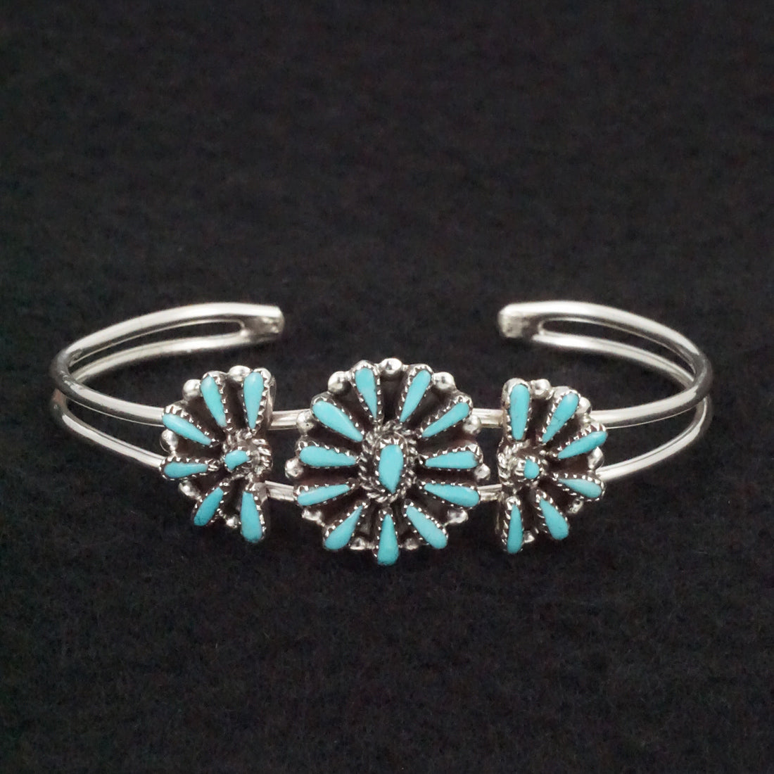 Judy Wallace Turquoise & Sterling Silver Bracelet