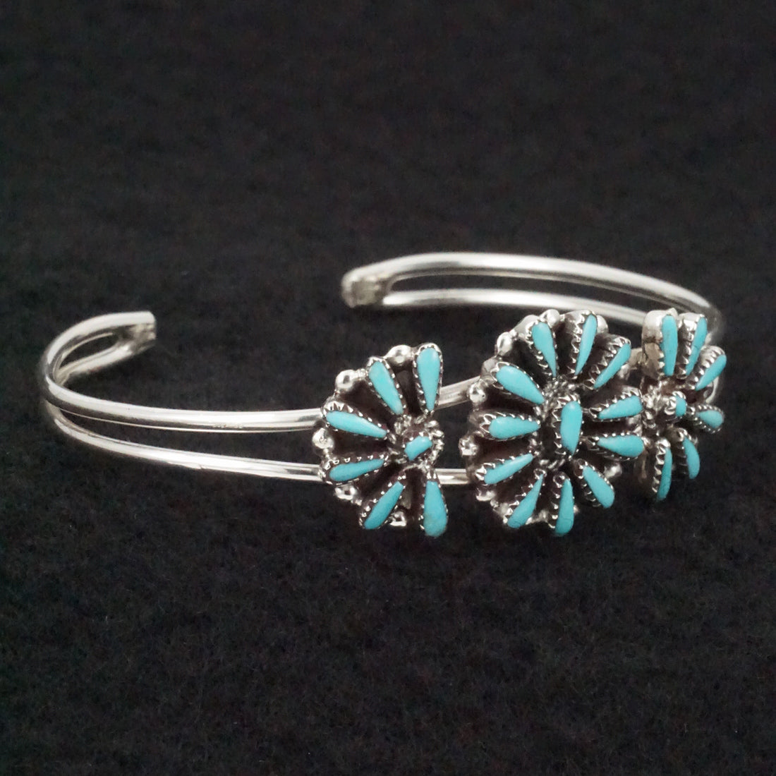 Judy Wallace Turquoise & Sterling Silver Bracelet