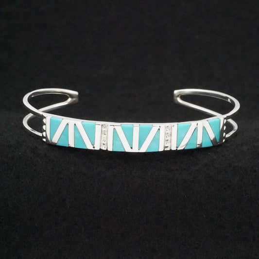 Wilfred Siutza Turquoise & Sterling Silver Bracelet