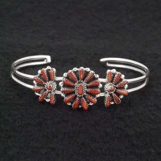 Judy Wallace Coral & Sterling Silver Bracelet