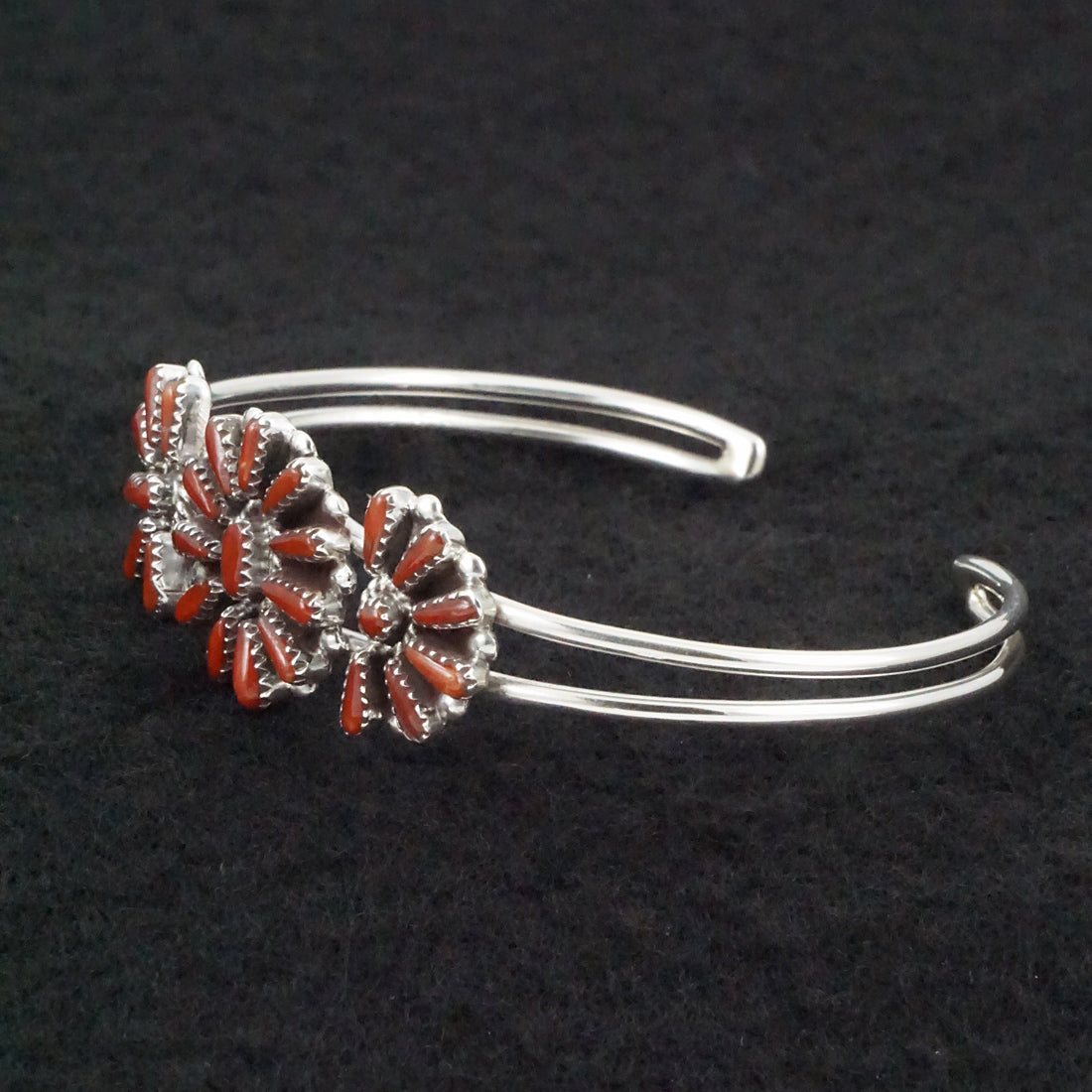 Judy Wallace Coral & Sterling Silver Bracelet