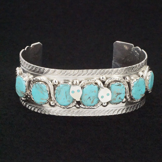 Joy Calavaza Turquoise & Sterling Silver Bracelet