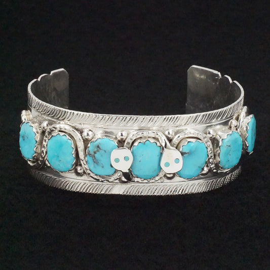 Joy Calavaza Turquoise & Sterling Silver Bracelet