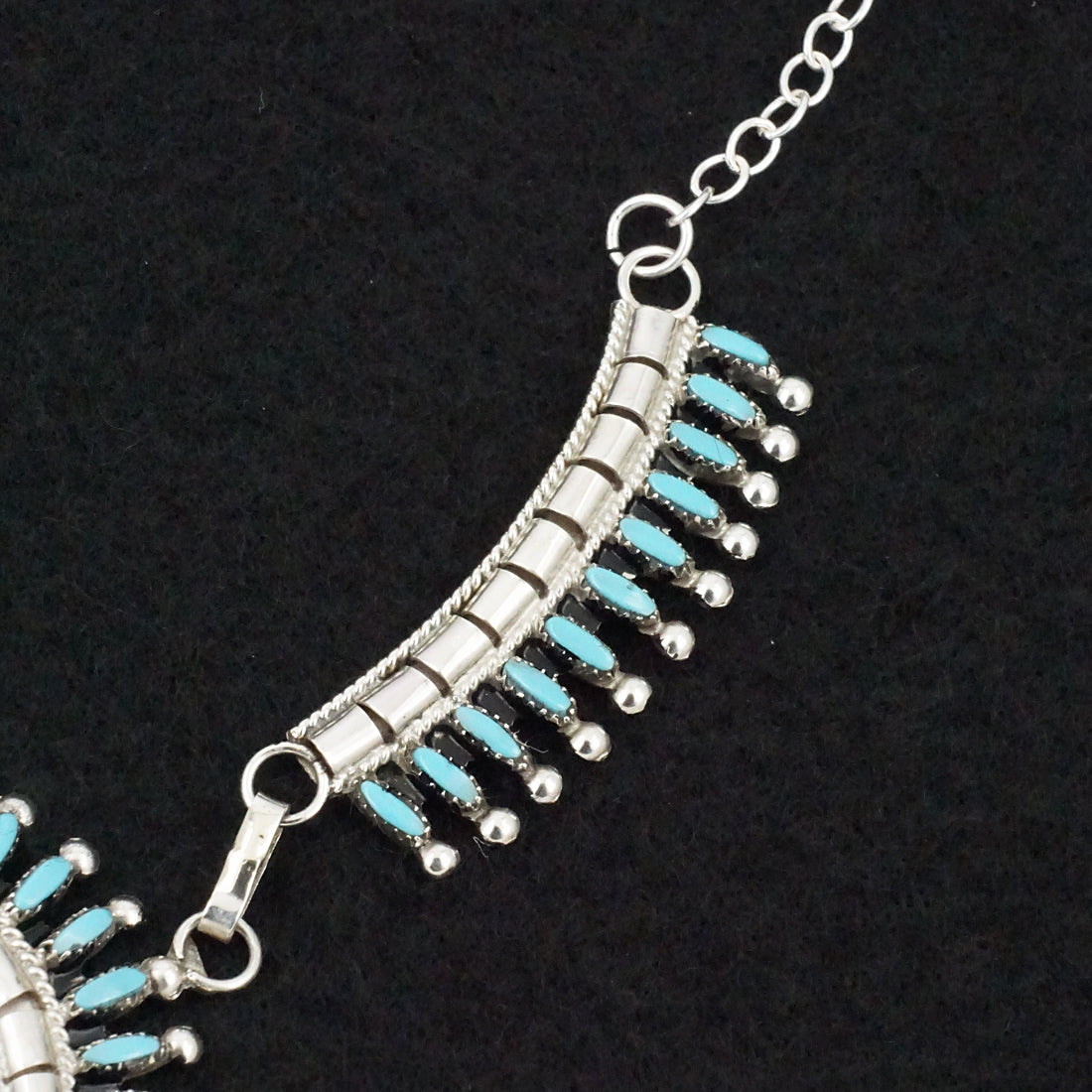 Evonne Hustito Turquoise & Sterling Silver Necklace & Earrings