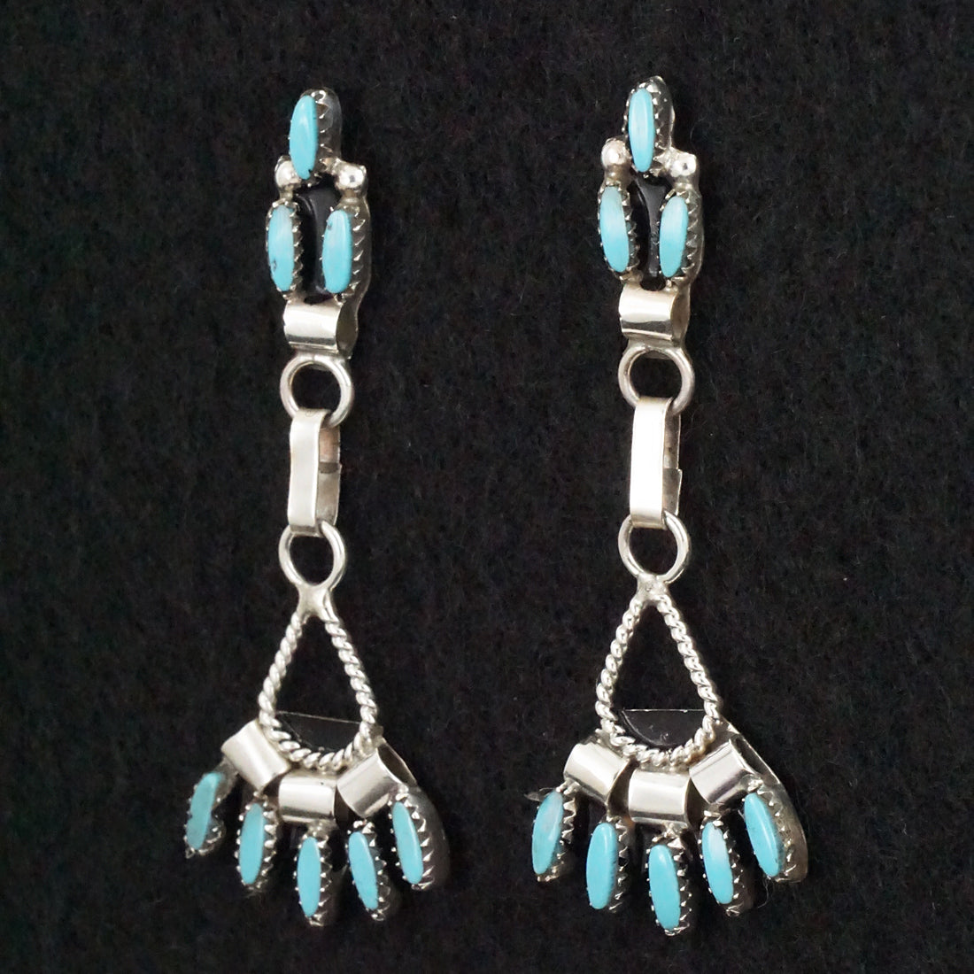 Evonne Hustito Turquoise & Sterling Silver Necklace & Earrings