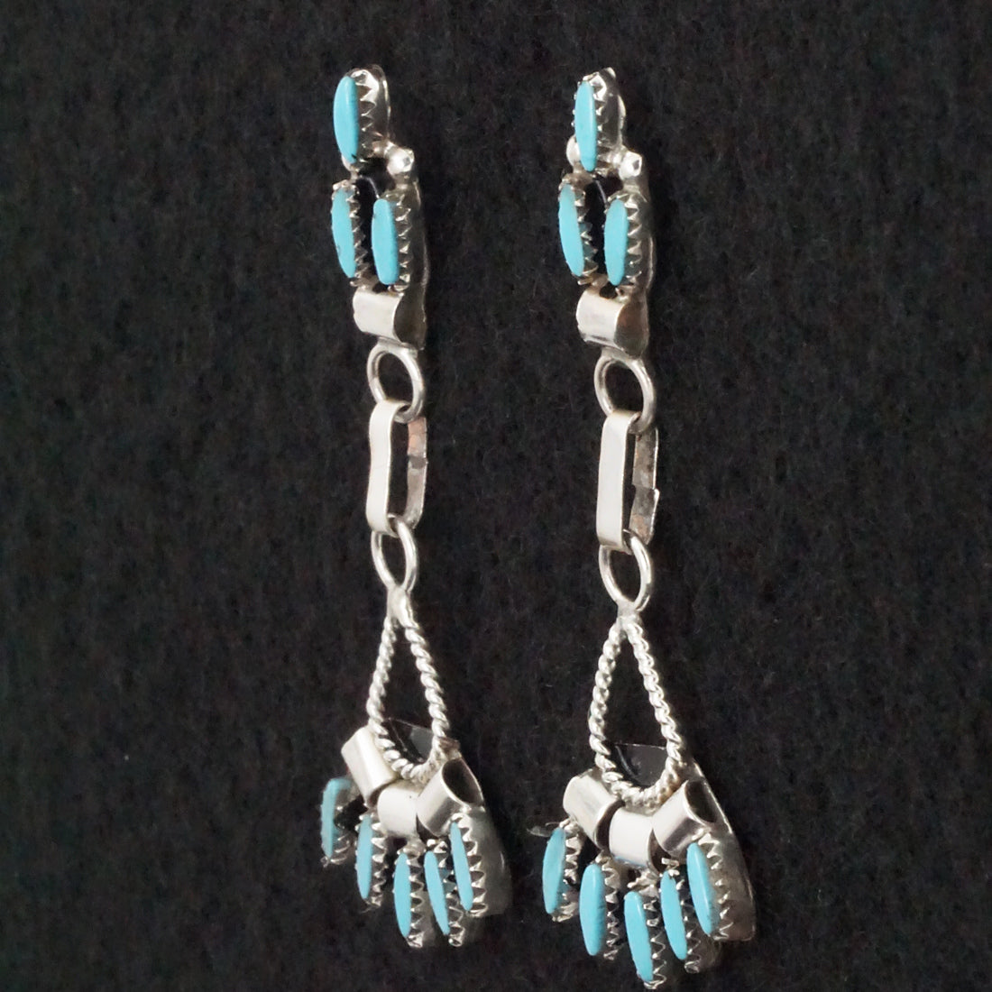 Evonne Hustito Turquoise & Sterling Silver Necklace & Earrings