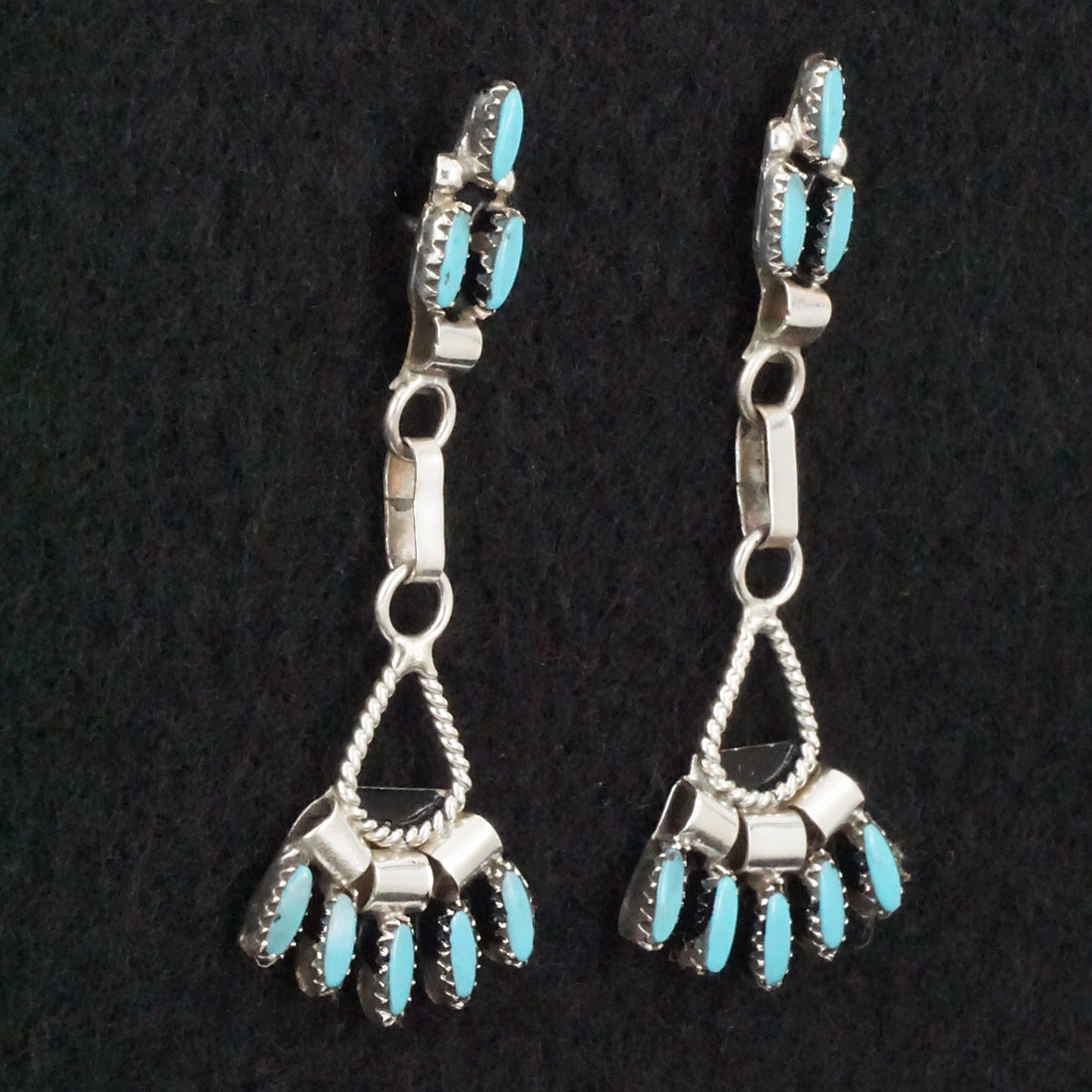 Evonne Hustito Turquoise & Sterling Silver Necklace & Earrings