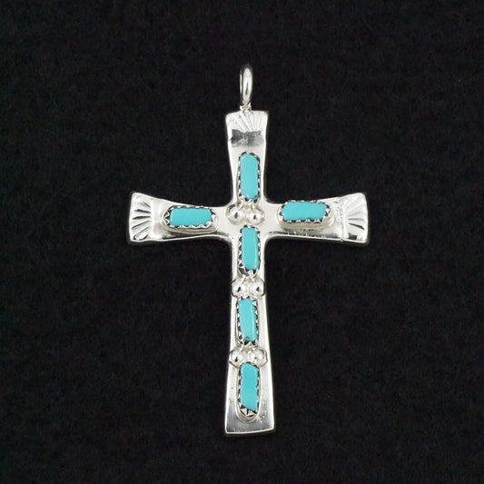 Verona Quam Turquoise & Sterling Silver Pendant