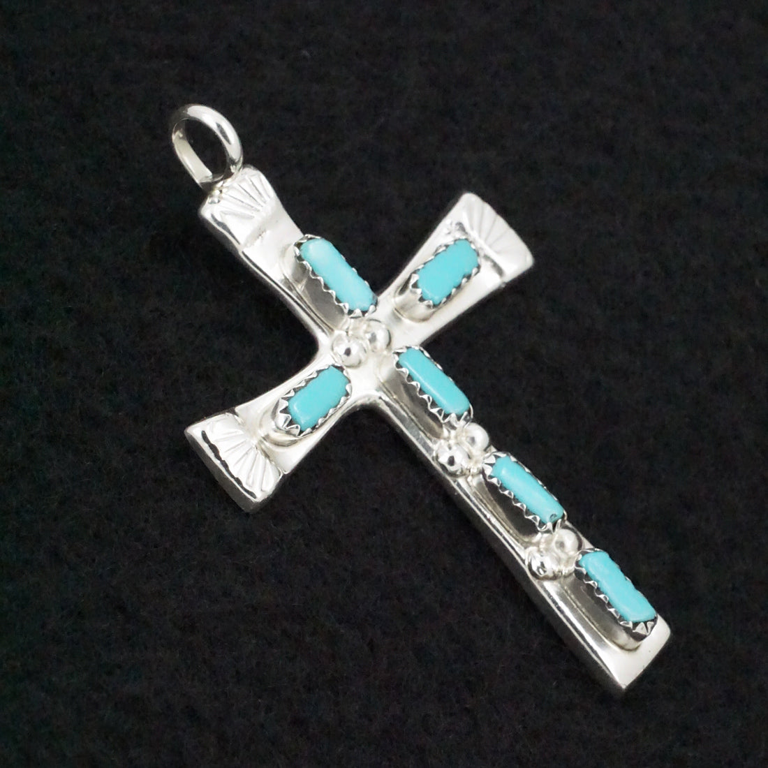 Verona Quam Turquoise & Sterling Silver Pendant