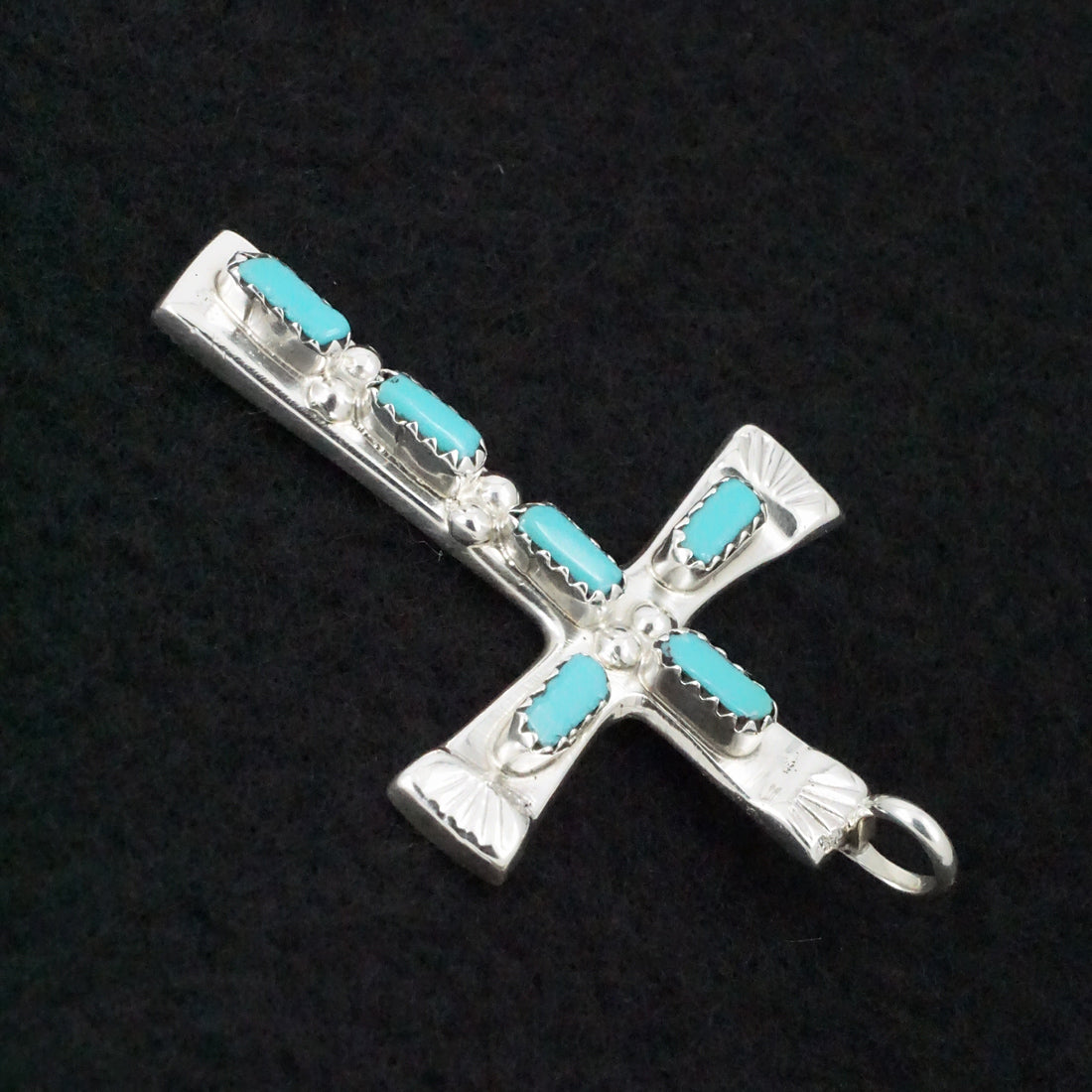 Verona Quam Turquoise & Sterling Silver Pendant