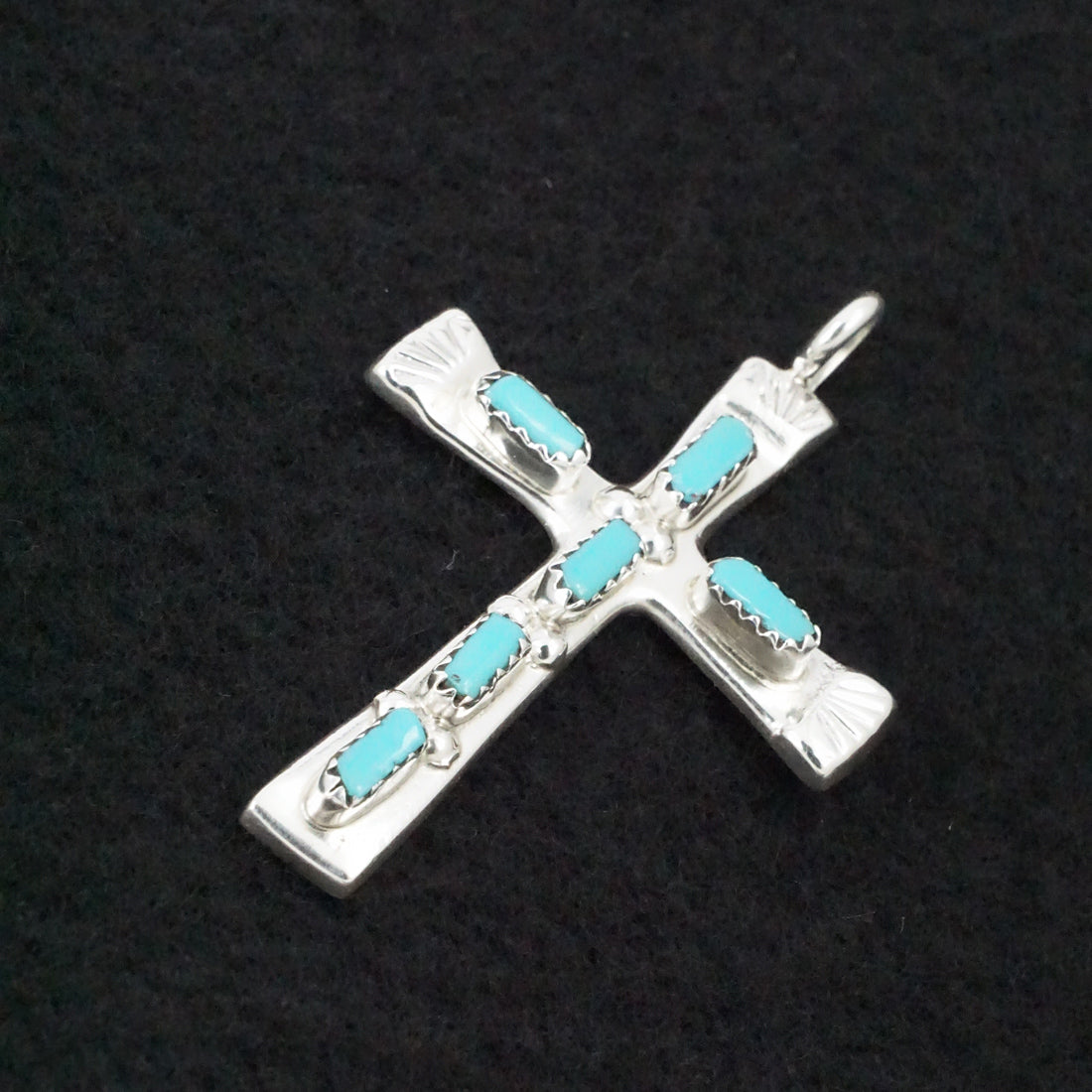 Verona Quam Turquoise & Sterling Silver Pendant