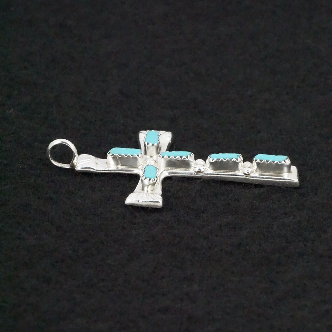 Verona Quam Turquoise & Sterling Silver Pendant