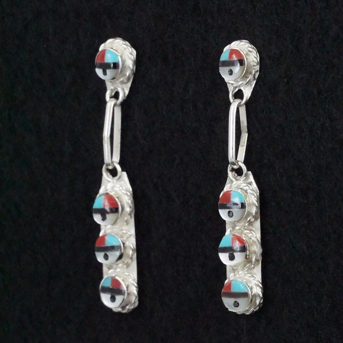 Devoria Bowkaty Multi-Stone & Sterling Silver Earrings