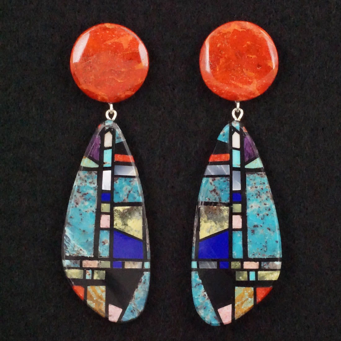 Chris Nieto Multi Stone & Sterling Silver Earrings