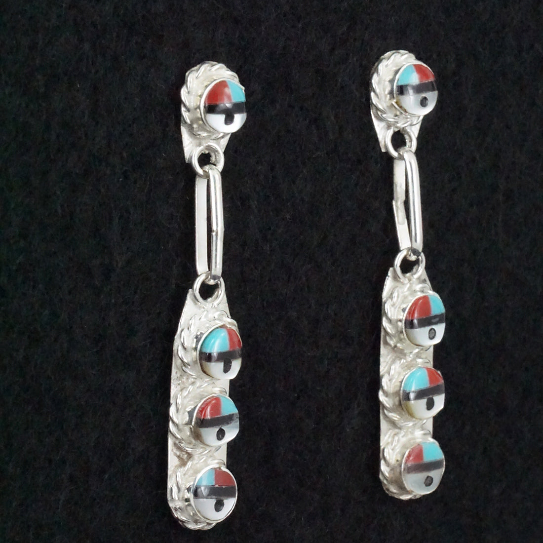 Devoria Bowkaty Multi-Stone & Sterling Silver Earrings