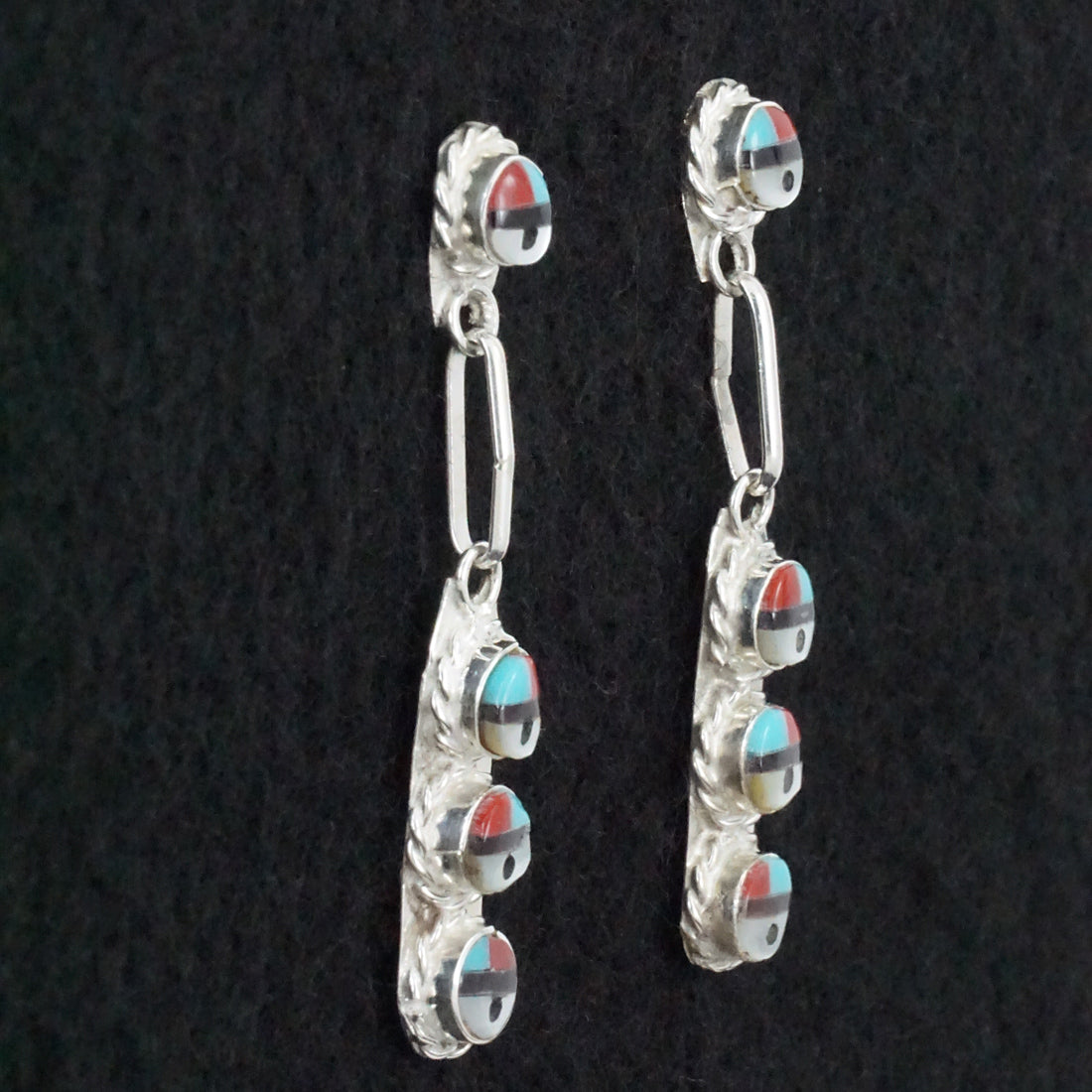 Devoria Bowkaty Multi-Stone & Sterling Silver Earrings