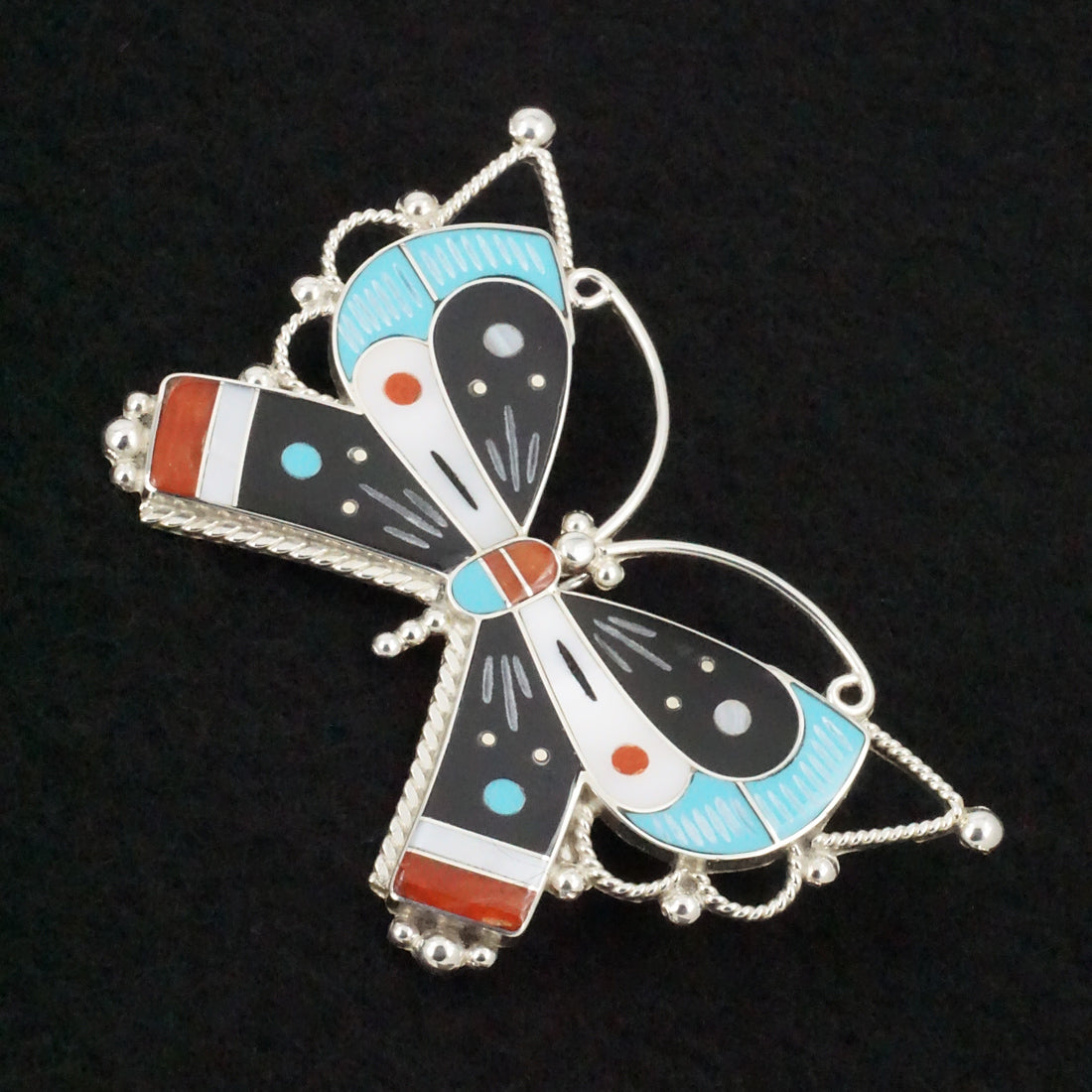 Lyndon Ahiyite Multi-Stone & Sterling Silver Pin/Pendant