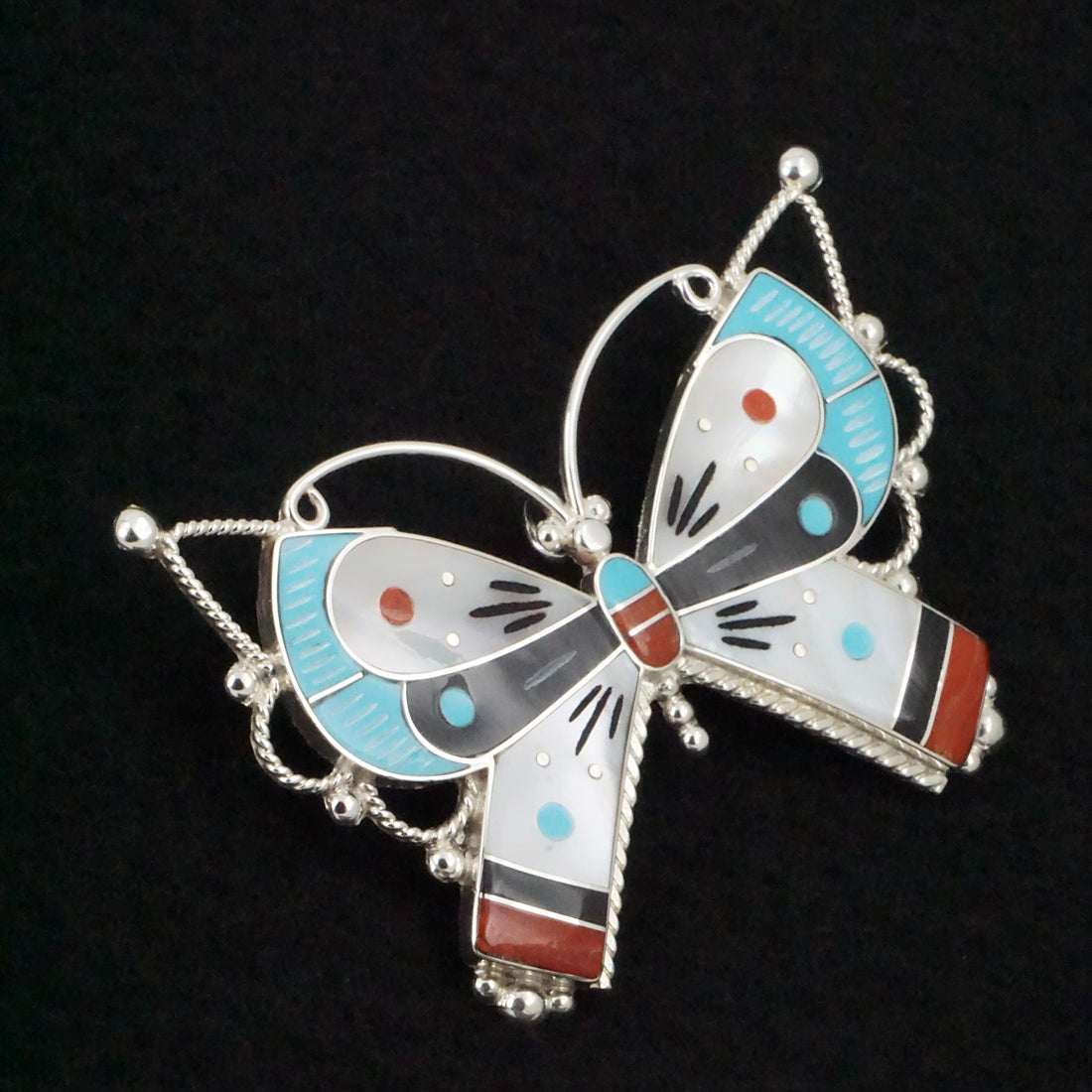 Lyndon Ahiyite Multi-Stone & Sterling Silver Pin/Pendant