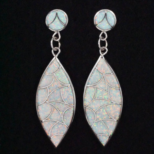 Keith Davis Opalite & Sterling Silver Earrings