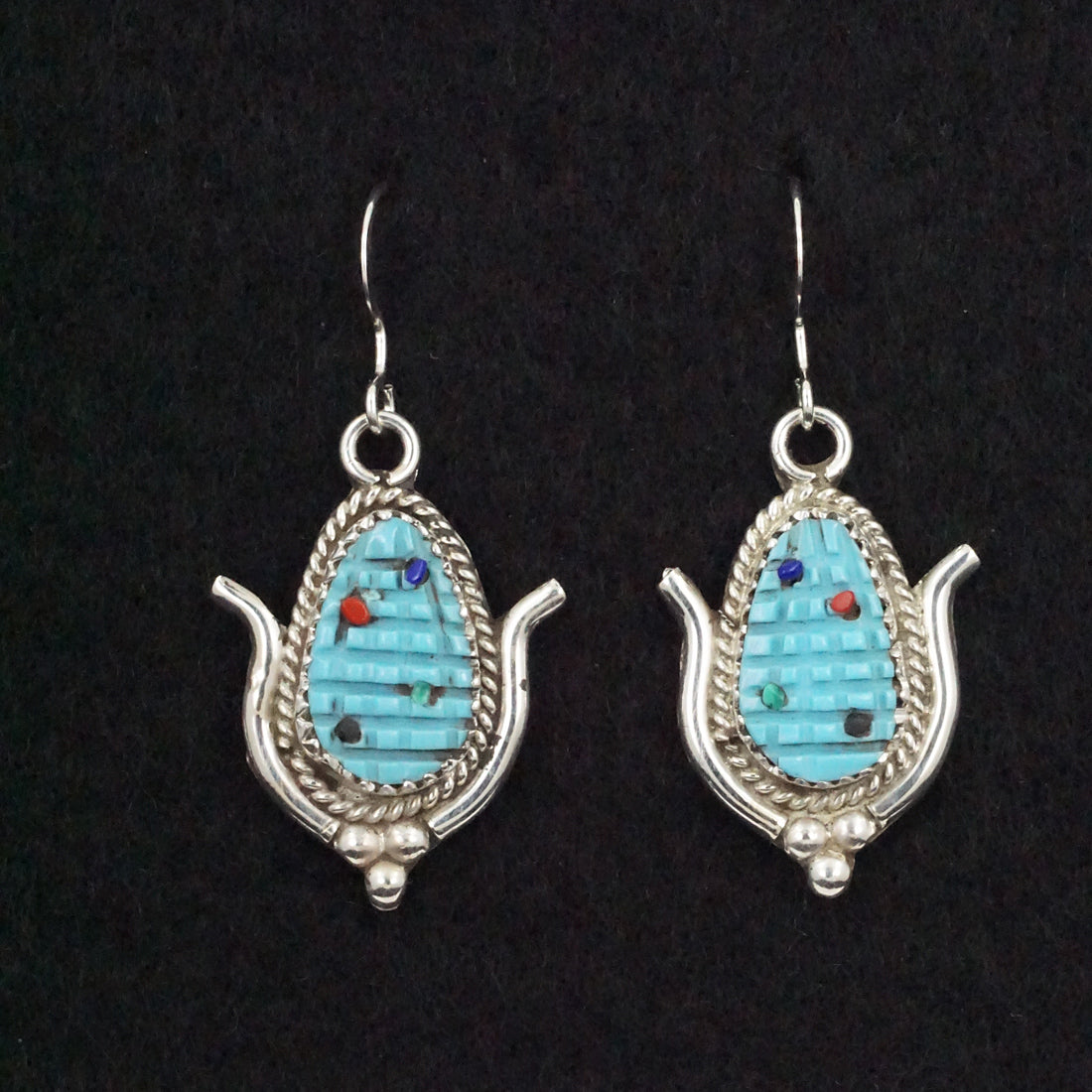 Tracy Bowekaty Turquoise & Sterling Silver Necklace Set