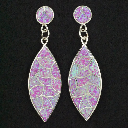 Keith Davis Opalite & Sterling Silver Earrings