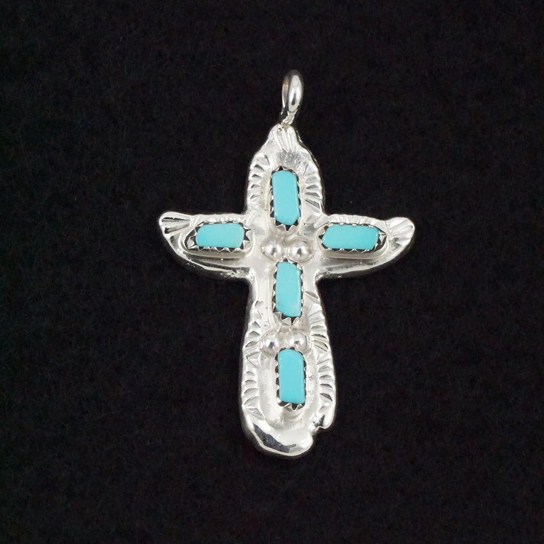 Verona Quam Turquoise & Sterling Silver Pendant