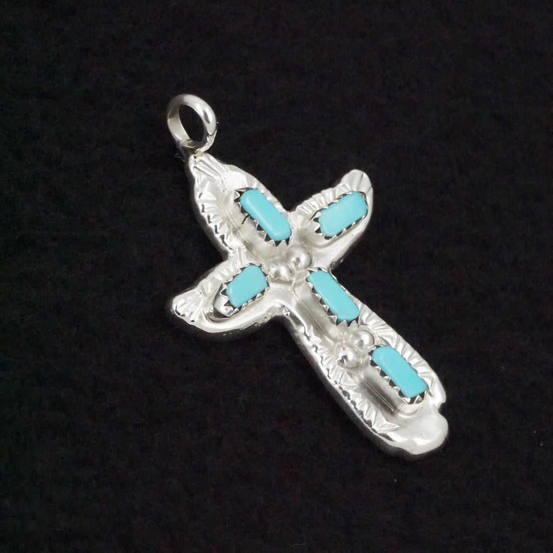 Verona Quam Turquoise & Sterling Silver Pendant