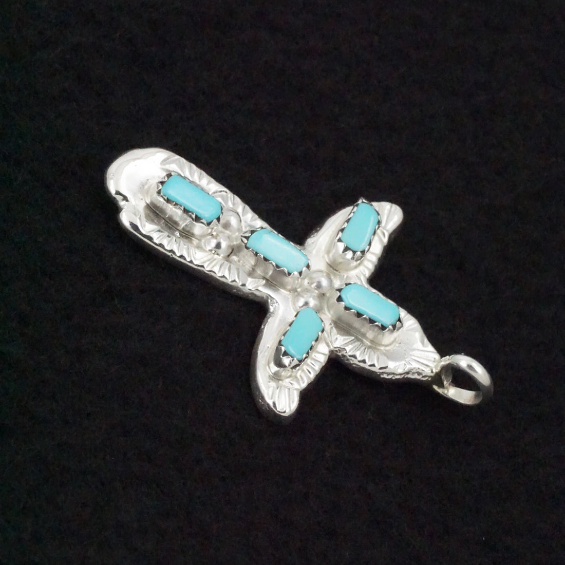 Verona Quam Turquoise & Sterling Silver Pendant