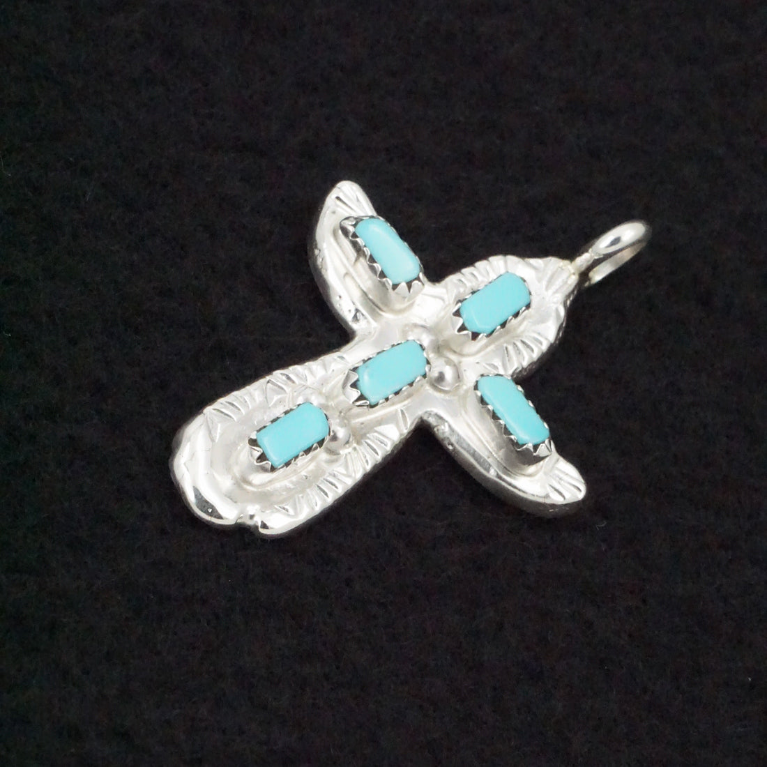 Verona Quam Turquoise & Sterling Silver Pendant