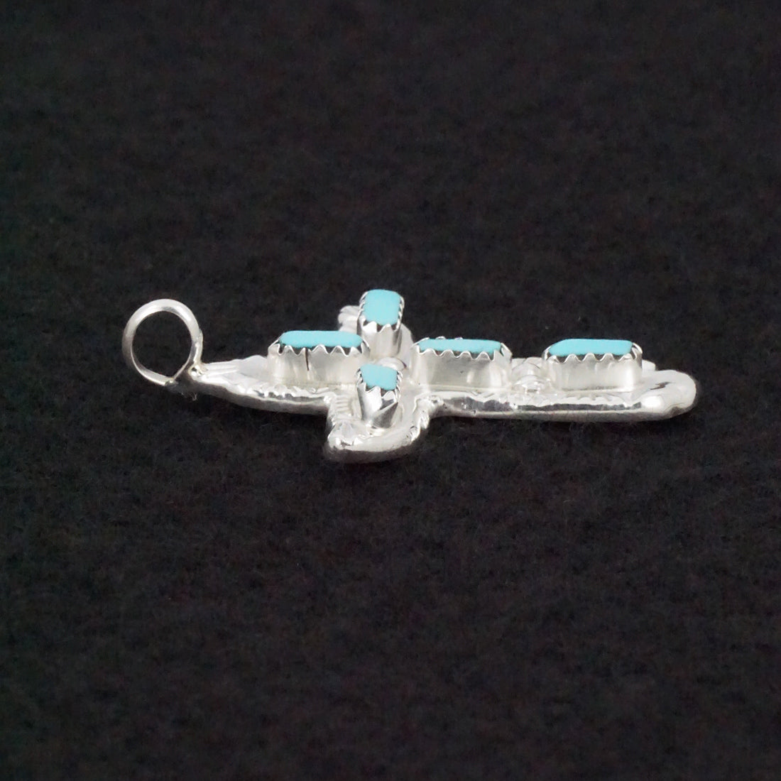 Verona Quam Turquoise & Sterling Silver Pendant