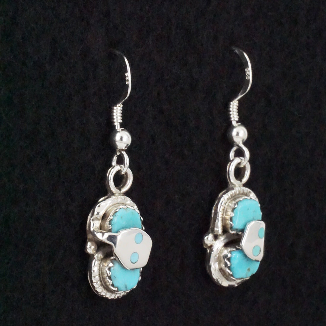 Joy Calavaza Turquoise & Sterling Silver Earrings