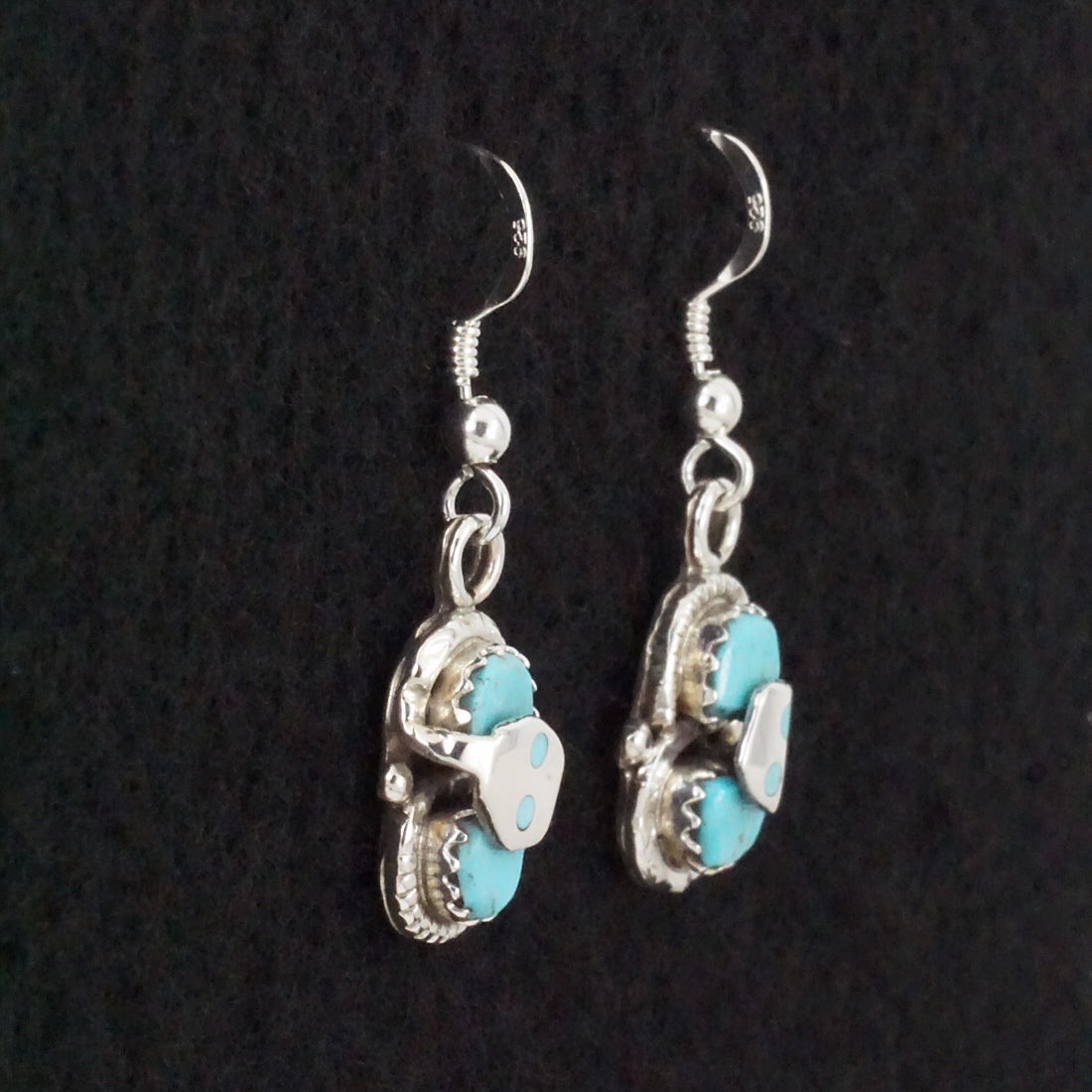 Joy Calavaza Turquoise & Sterling Silver Earrings