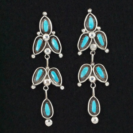 Viola Bobelu Turquoise & Sterling Silver Earrings