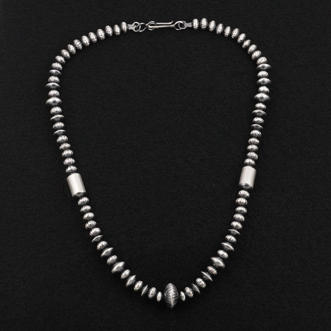 Tonisha Haley Sterling Silver Navajo Pearl Necklace 22"