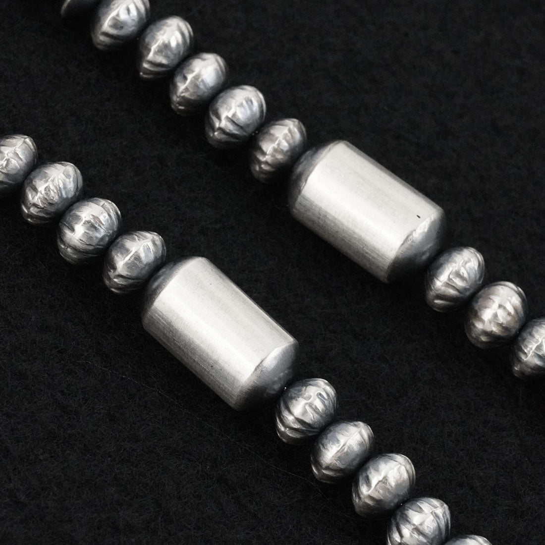 Tonisha Haley Sterling Silver Navajo Pearl Necklace 22"