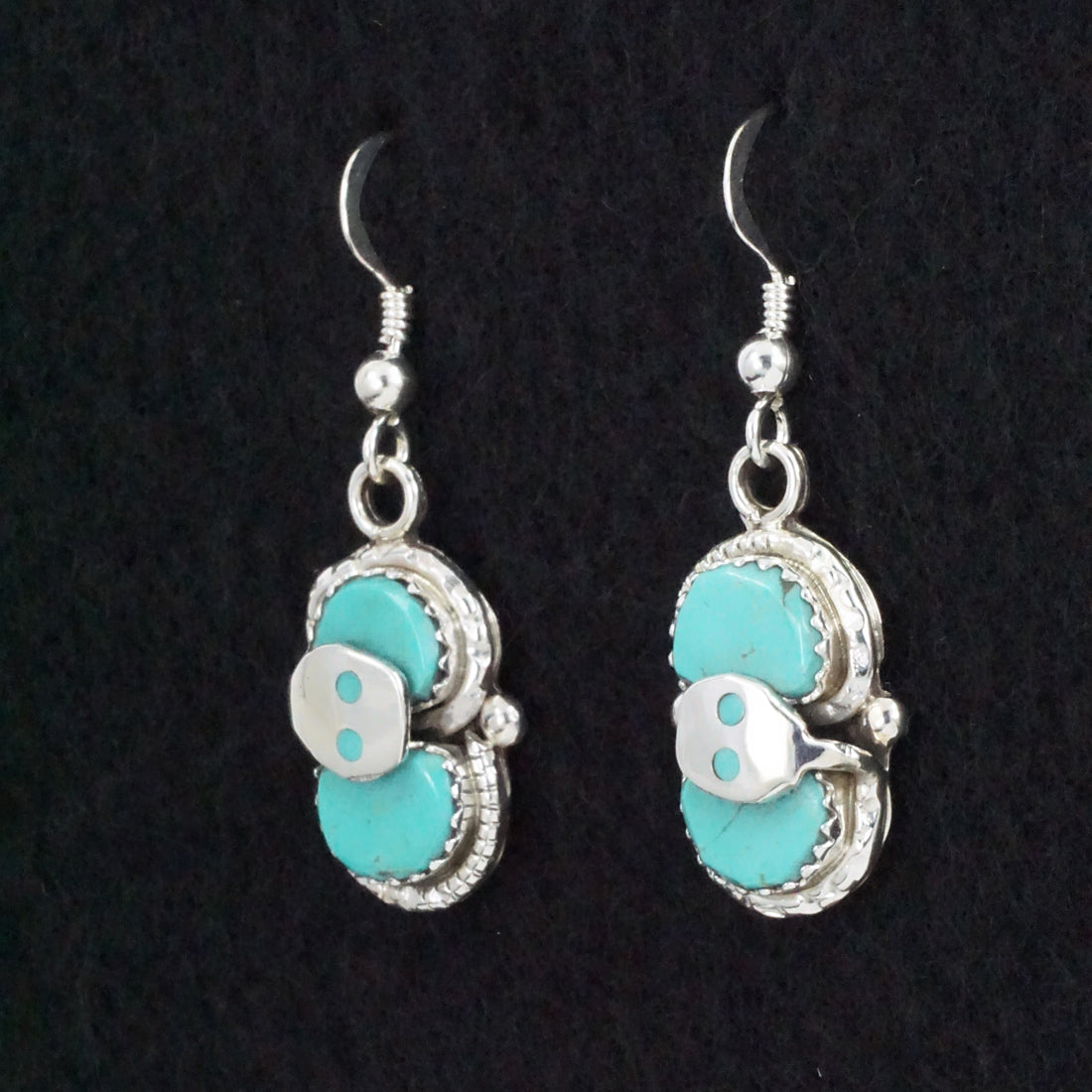 Joy Calavaza Turquoise & Sterling Silver Earrings