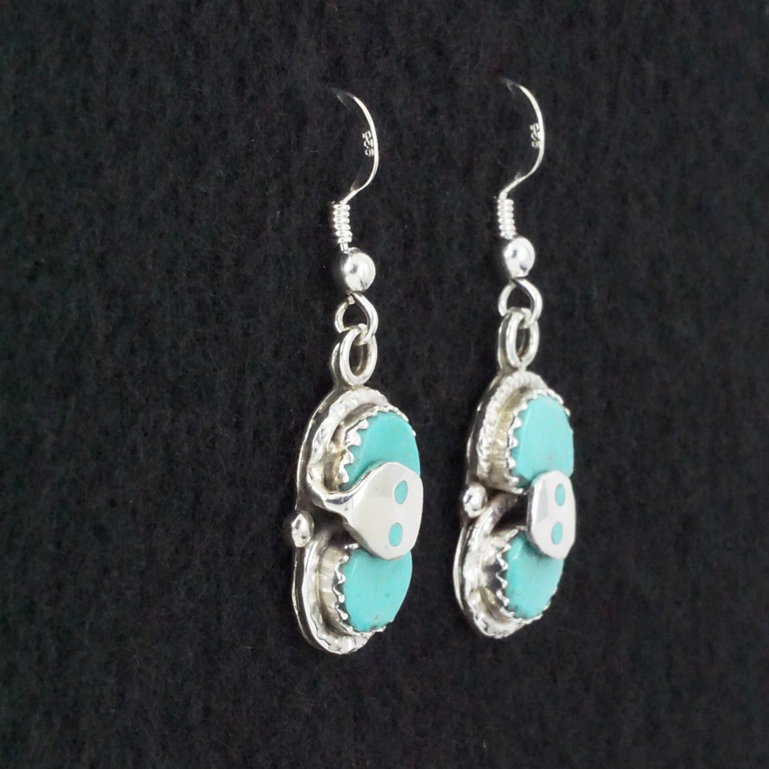 Joy Calavaza Turquoise & Sterling Silver Earrings