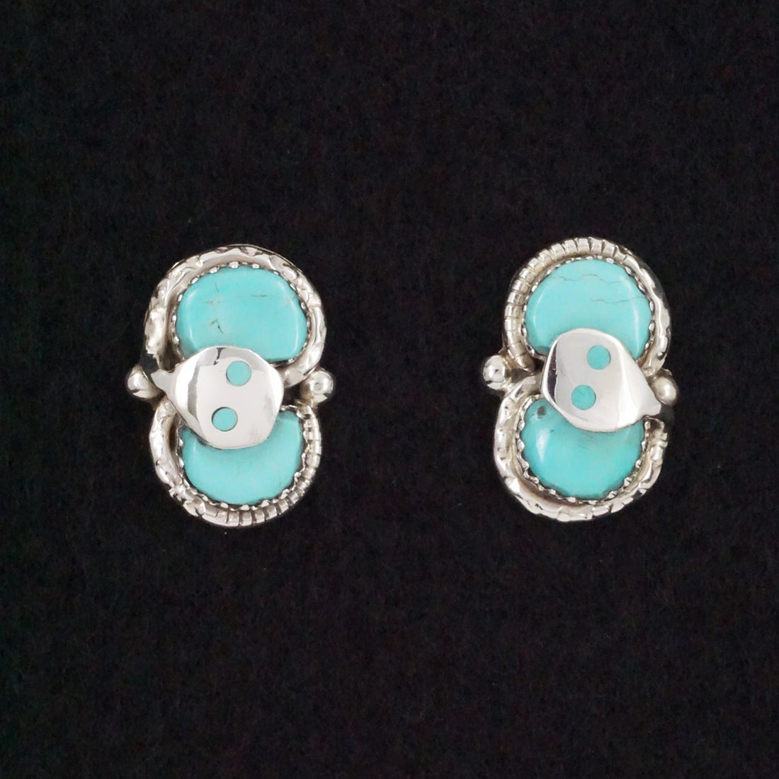 Joy Calavaza Turquoise & Sterling Silver Earrings