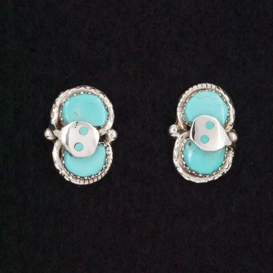 Joy Calavaza Turquoise & Sterling Silver Earrings