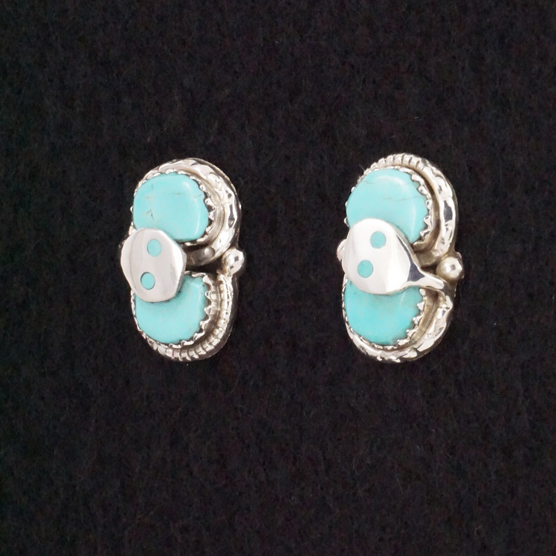 Joy Calavaza Turquoise & Sterling Silver Earrings