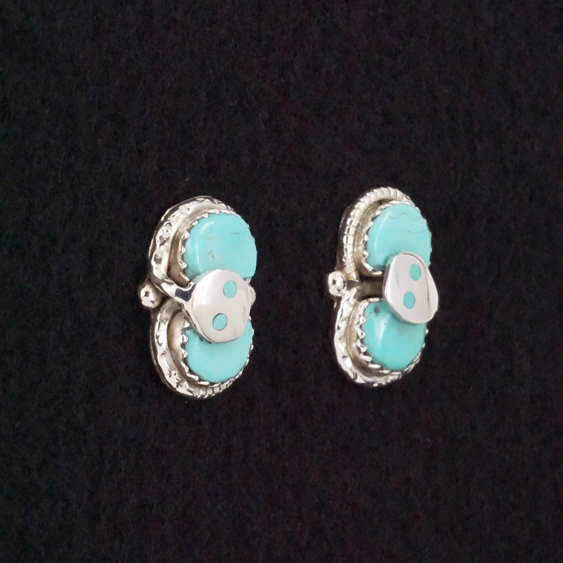 Joy Calavaza Turquoise & Sterling Silver Earrings