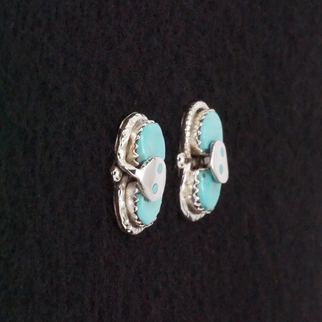 Joy Calavaza Turquoise & Sterling Silver Earrings