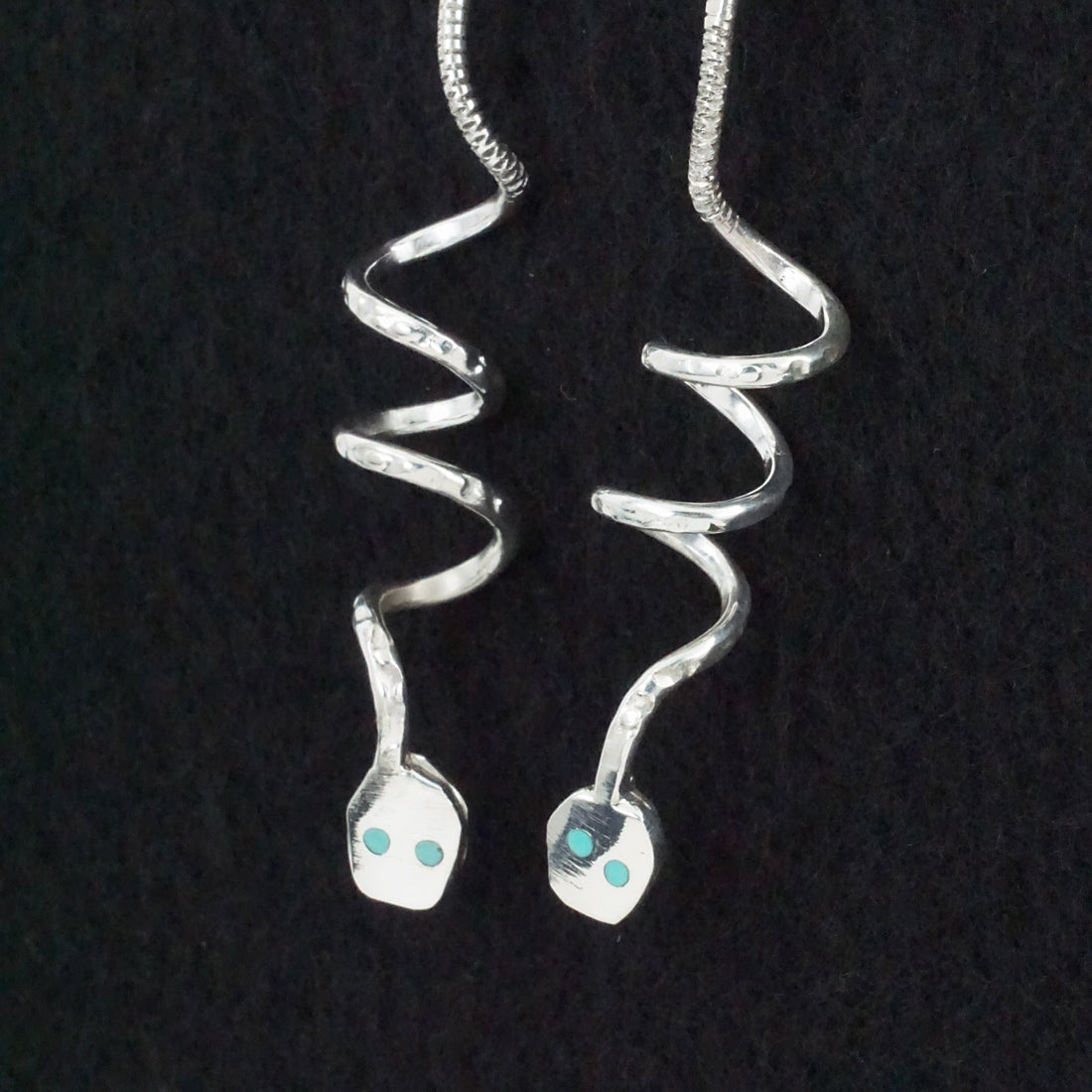 Joy Calavaza Turquoise & Sterling Silver Earrings