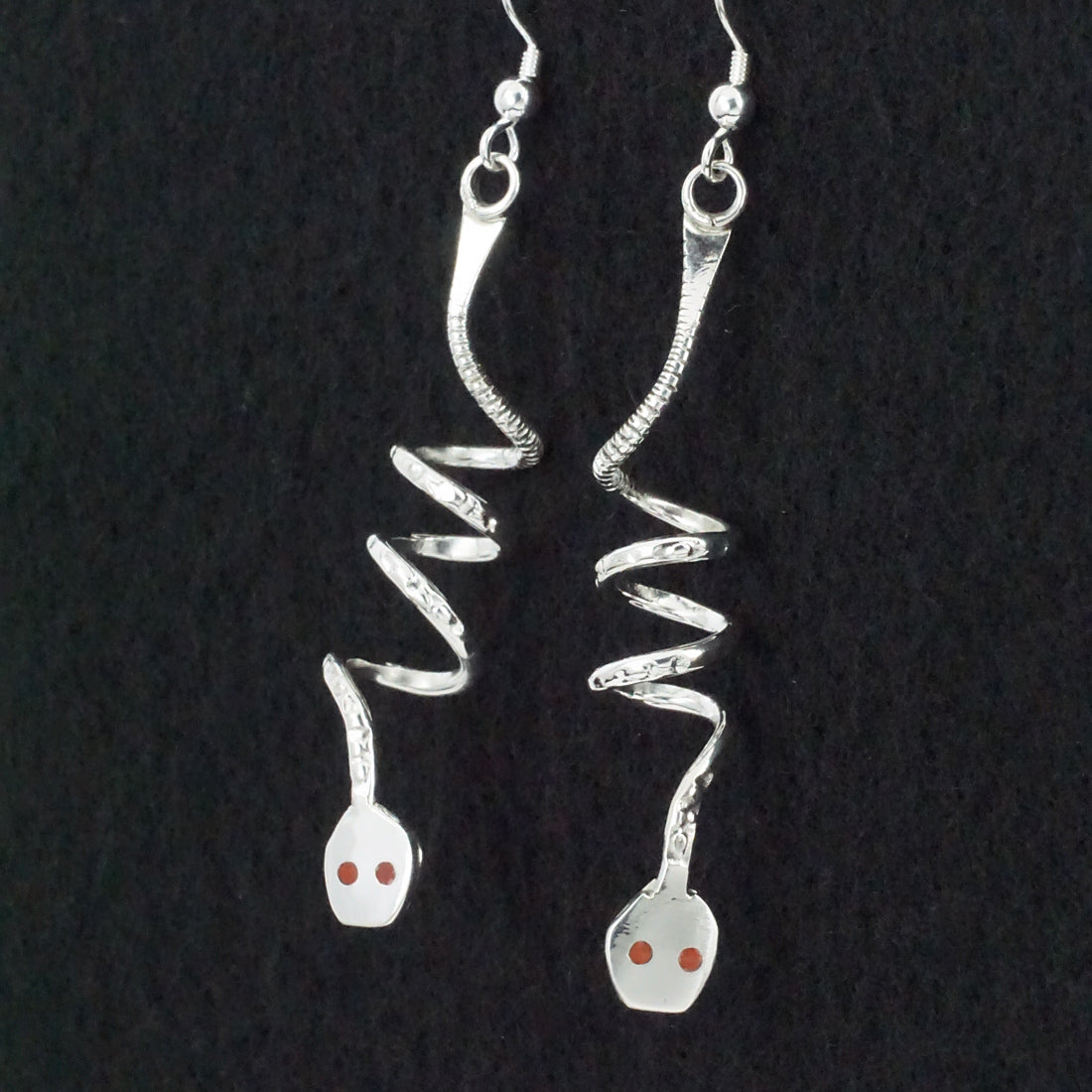 Joy Calavaza Coral & Sterling Silver Earrings