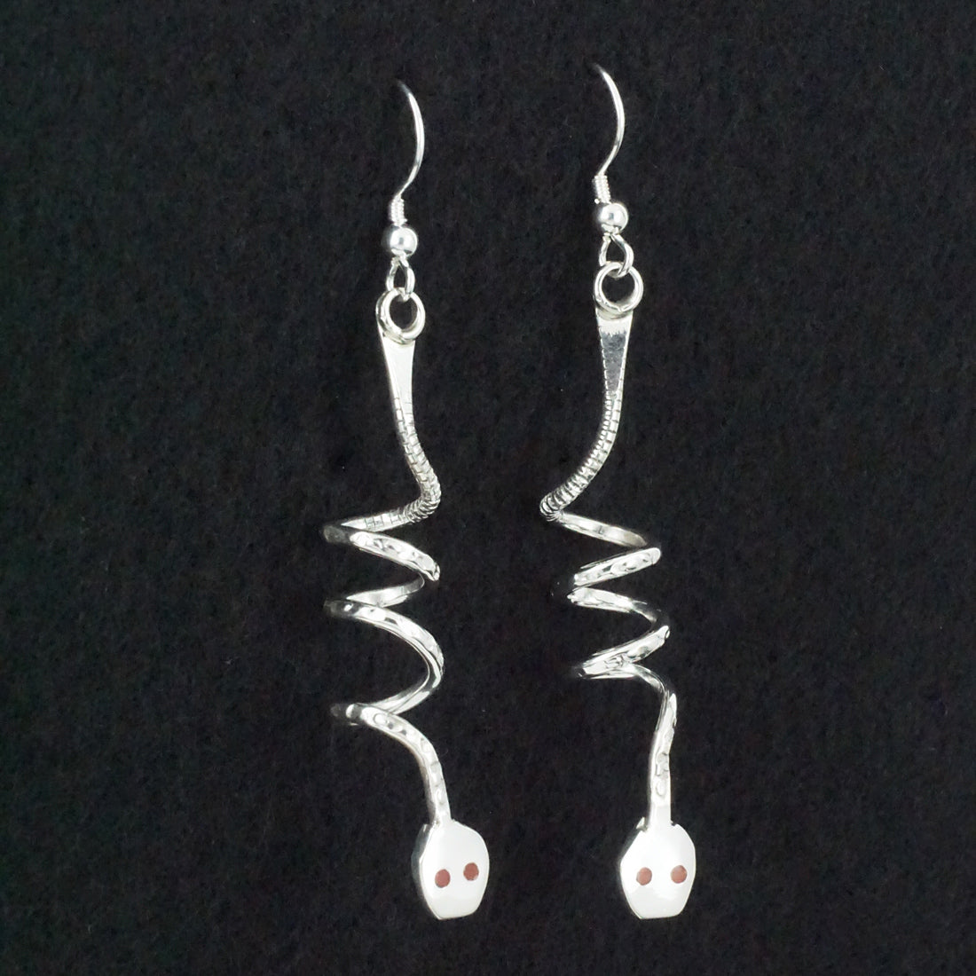 Joy Calavaza Coral & Sterling Silver Earrings