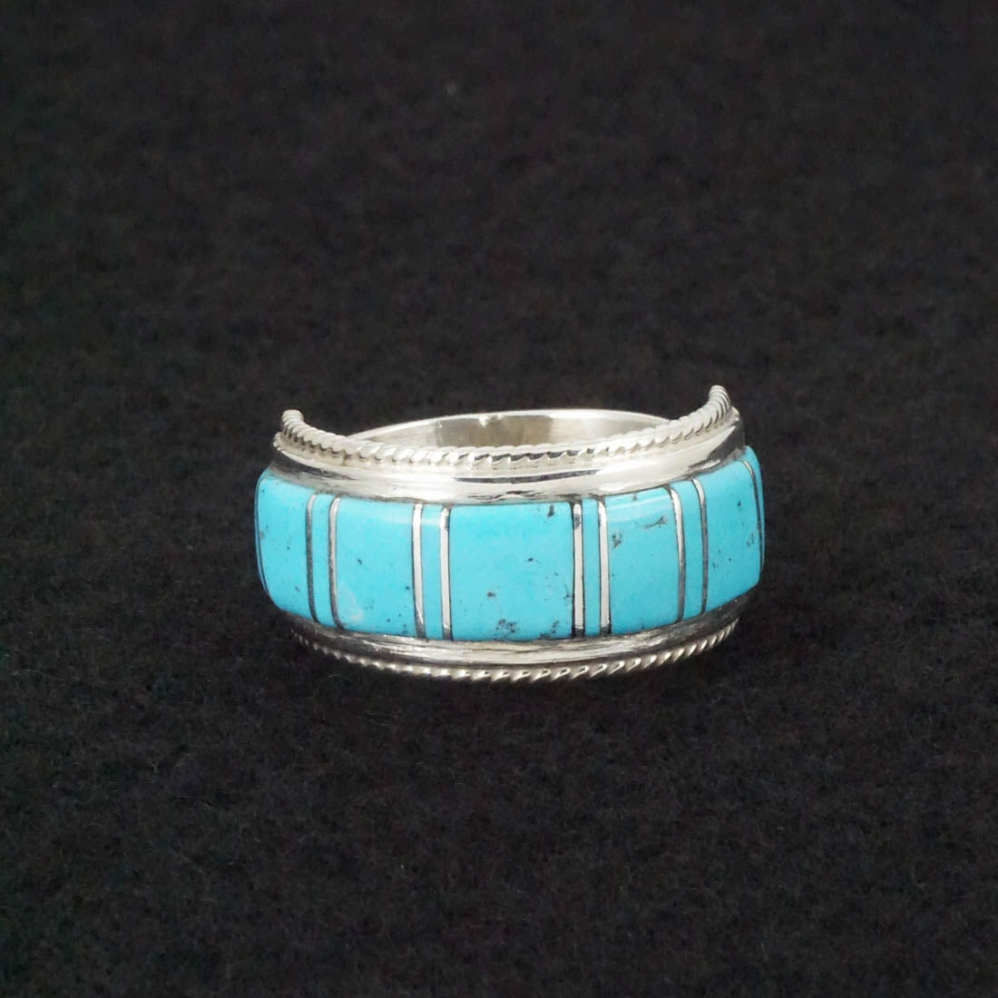 Deirdre Luna Panteah Turquoise & Sterling Silver Ring Sz. 10.5