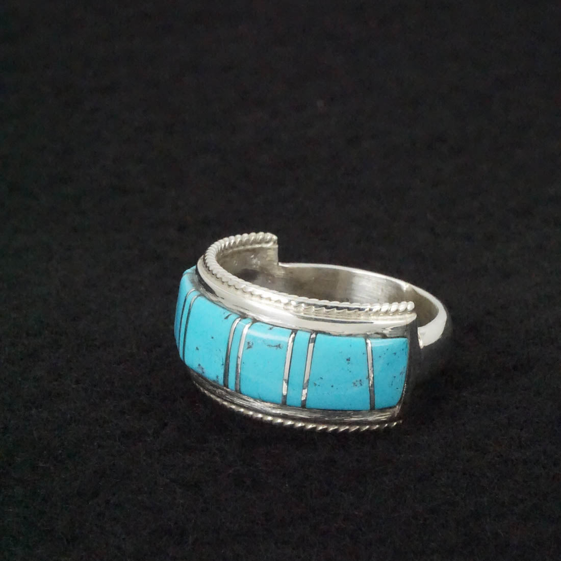 Deirdre Luna Panteah Turquoise & Sterling Silver Ring Sz. 10.5