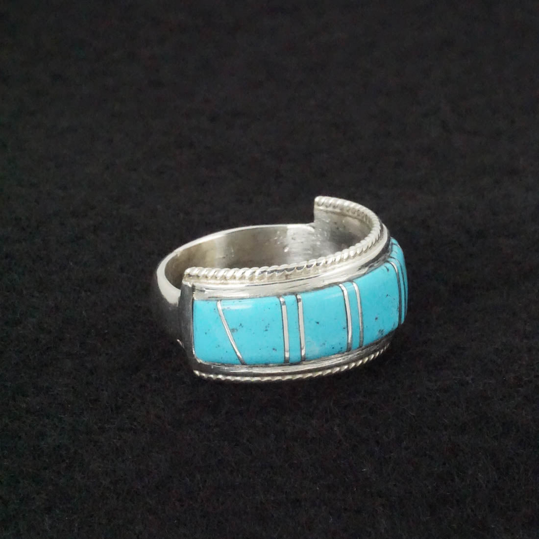 Deirdre Luna Panteah Turquoise & Sterling Silver Ring Sz. 10.5